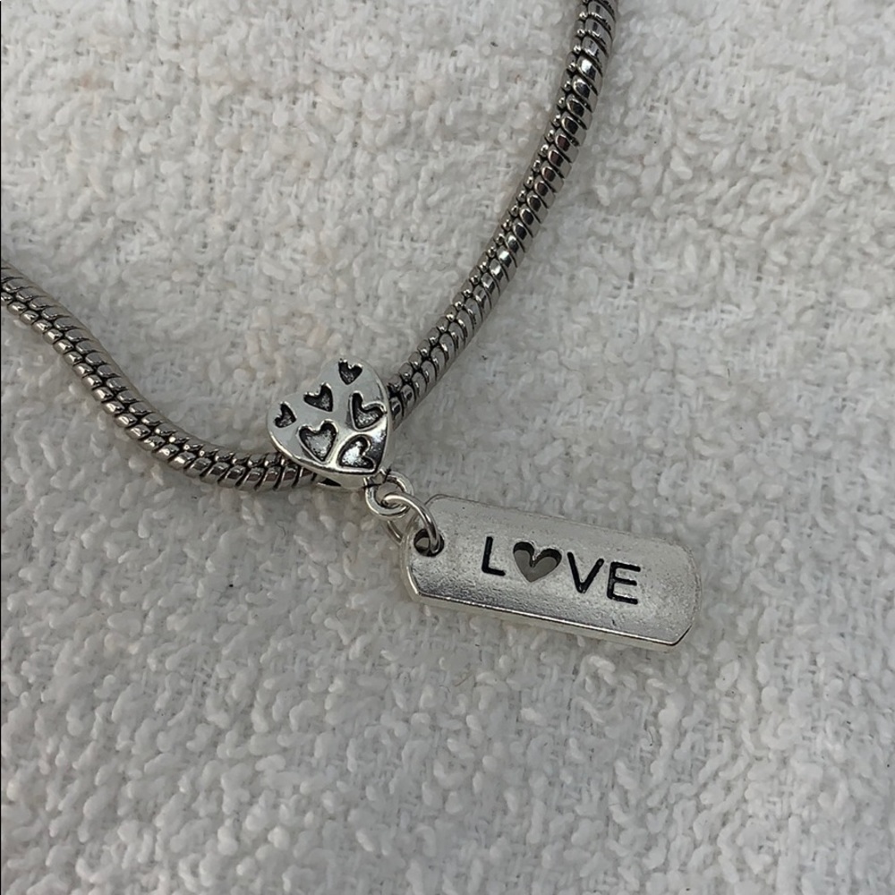 LOVE European charm pendant